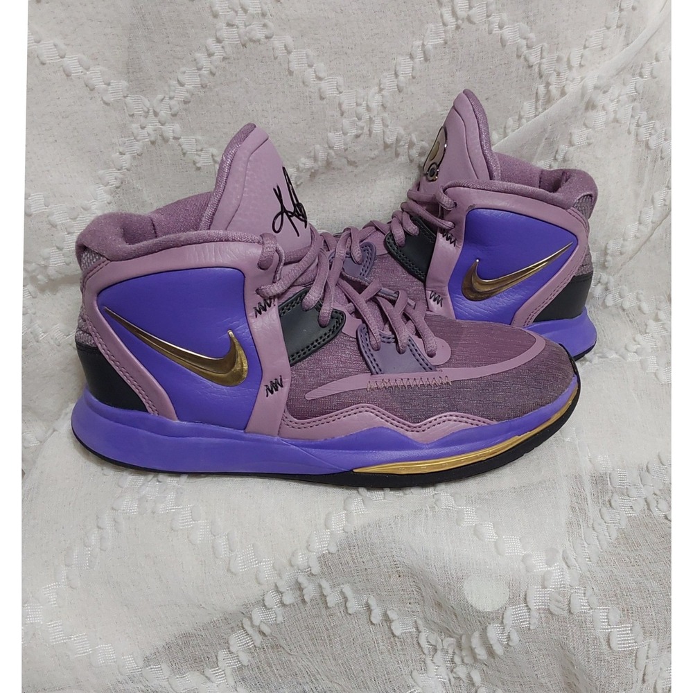 Nike Kyrie Infinity Purple Lilac Gold Basketball Shoes DD0334-500 Youth Size 4Y